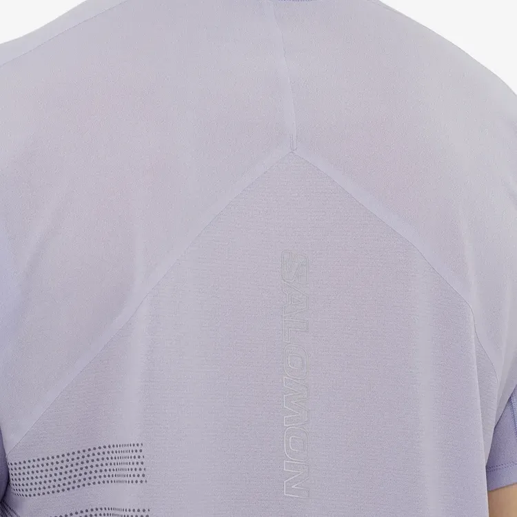 SALOMON SENSE AEROGRAPHIC T Shirt Men's Sky Blue Purple-3