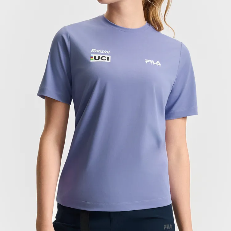 FILA CYCLING T Shirt Women's Galactic Light Purple-3