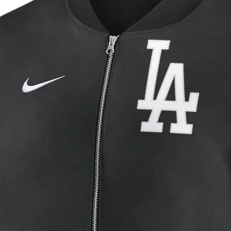 Nike Los Angeles Dodgers Authentic Collection Dugout Men's Nike Mlb Full Zip Bomber Jacket-2