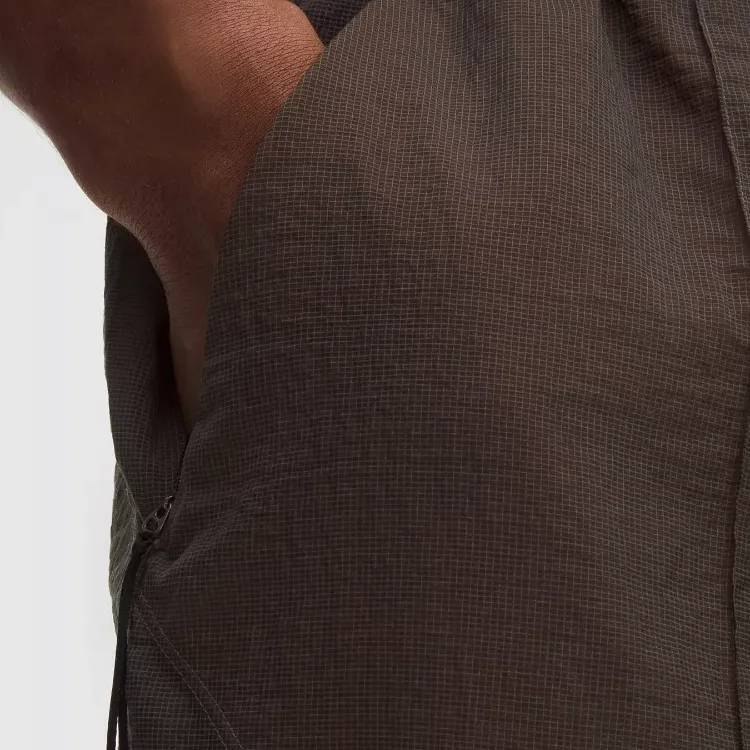 Lululemon x SLNSH Mesh PanelledWovenAir™ Collection Sports Pants Men's Stoney/True Tangerine-3