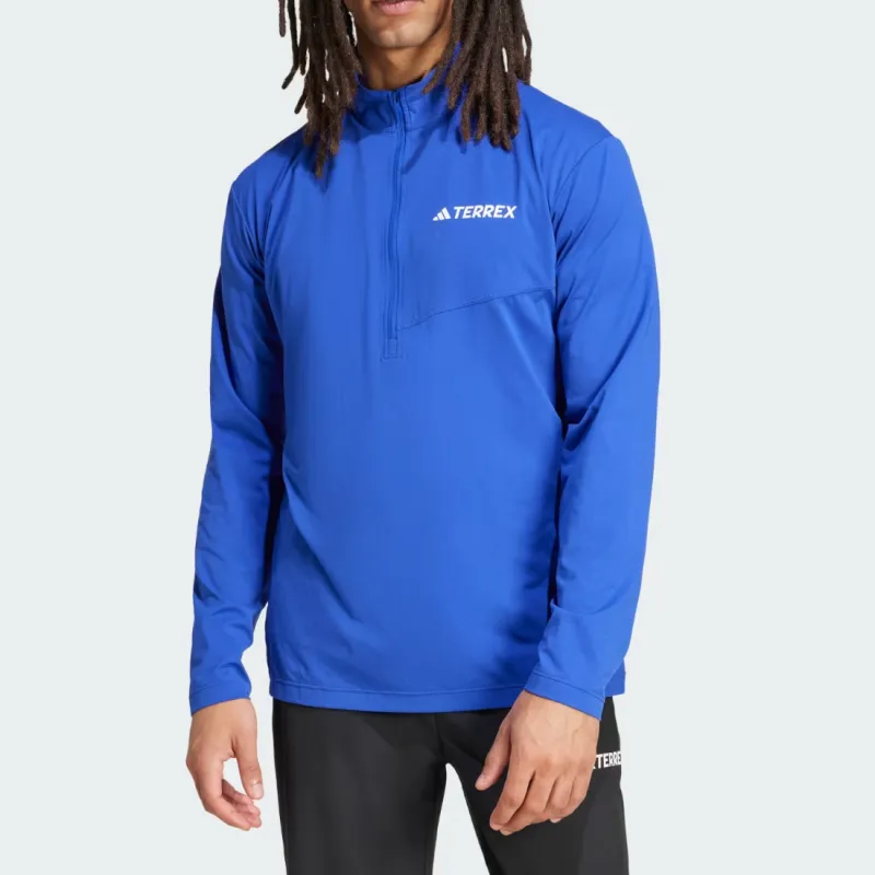 Adidas Free Shipping With AdiClub Terrex Multi Climacool 1/2 Zip Long Sleeve Tee-1
