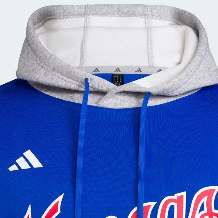 Adidas Free Shipping With AdiClub Kansas Jayhawks Hooded Jersey-2