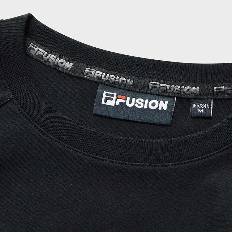 FILA FUSION URBAN TECHFILA FUSION X Raglan Sleeve T Shirt Women's Jet Black-2