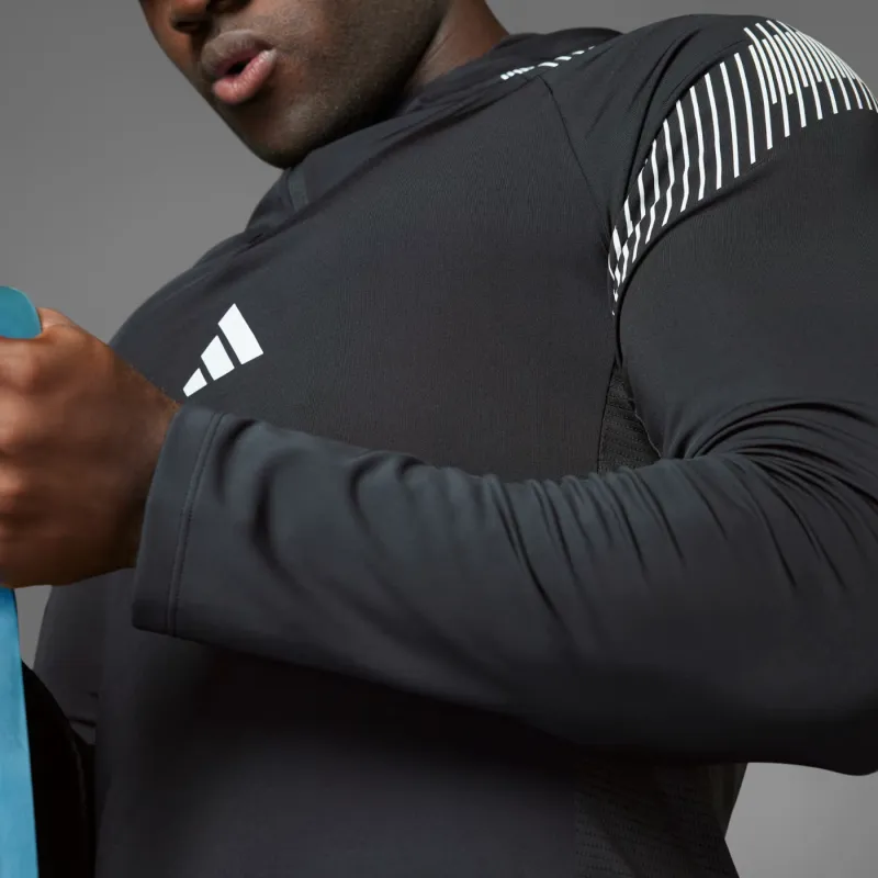 Adidas Free Shipping With AdiClub Pro Series Quarter Zip Hooded Track Jacket-3