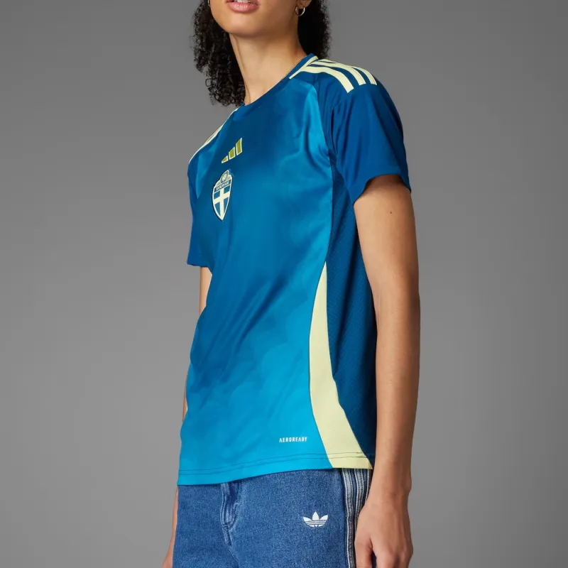 Adidas Free Shipping With AdiClub Sweden 25 Women's Team Away Jersey-3