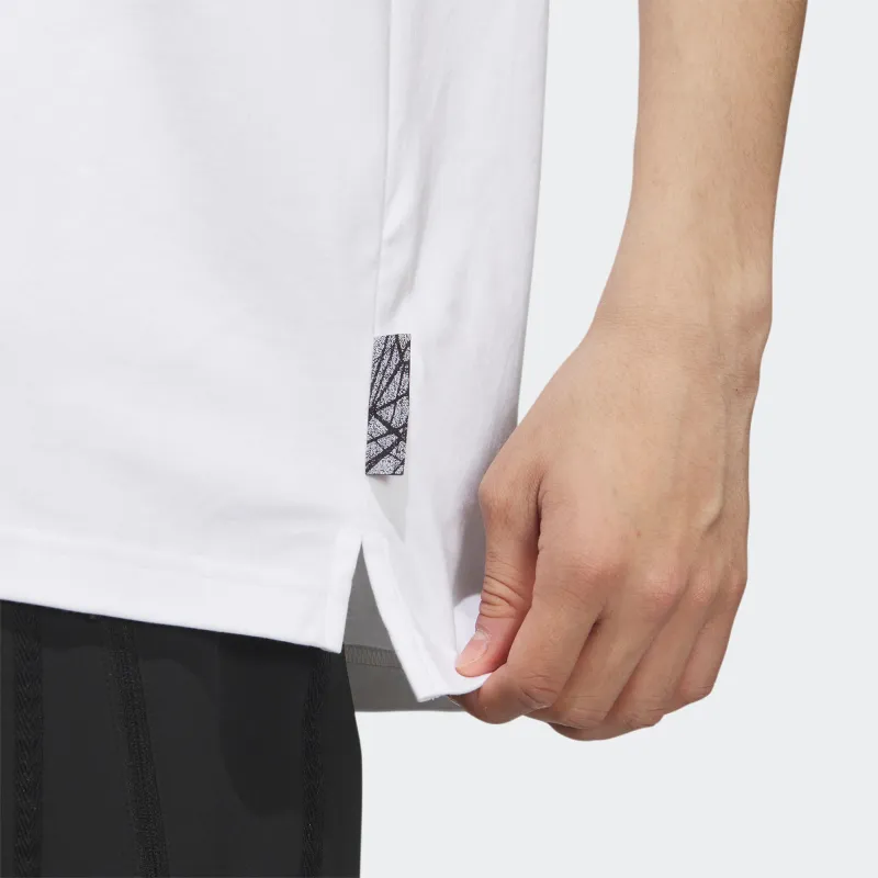 Adidas Polo Shirts Men White-4