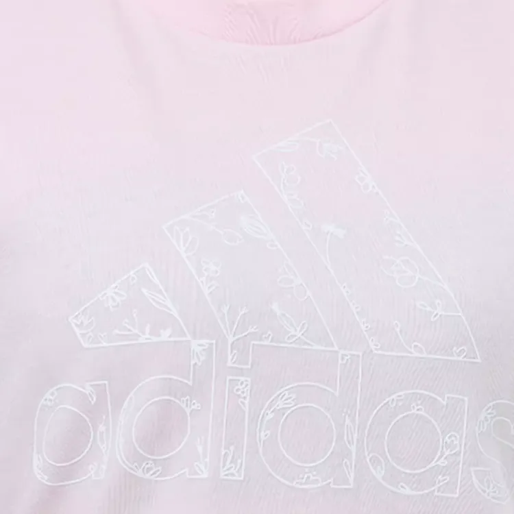 Adidas Set in Sleeve T Shirt Women's Pink-1
