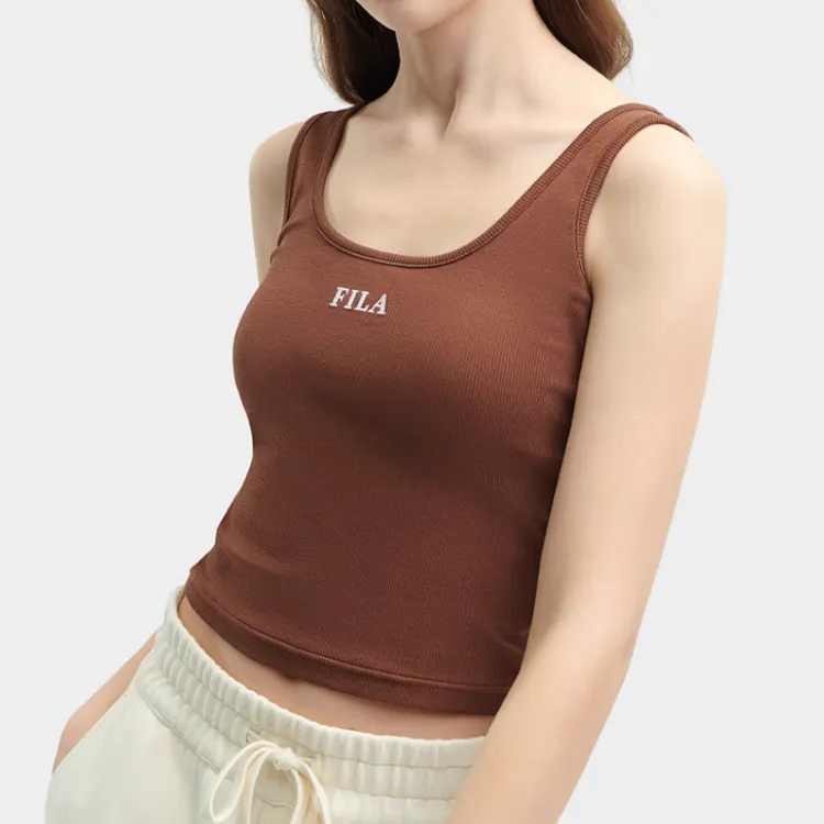 FILA Tank Top Women's Dried Milk Umber-1