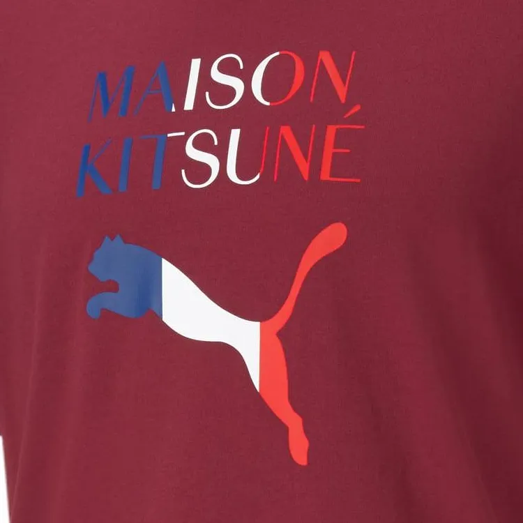 Maison Kitsune X PUMA T Shirts Unisex Red-3