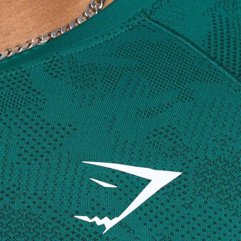 GYMSHARK T Shirt Men's Inspirational Cyan/Strong Cyan-3
