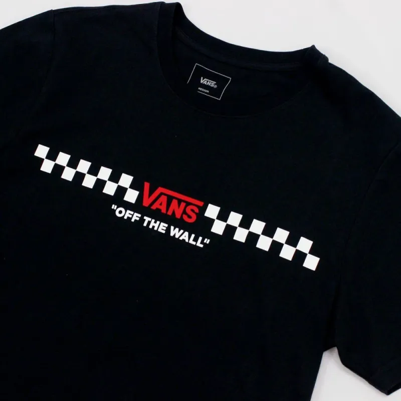 Vans AP Drop V Checker T Shirt Men's Black-2