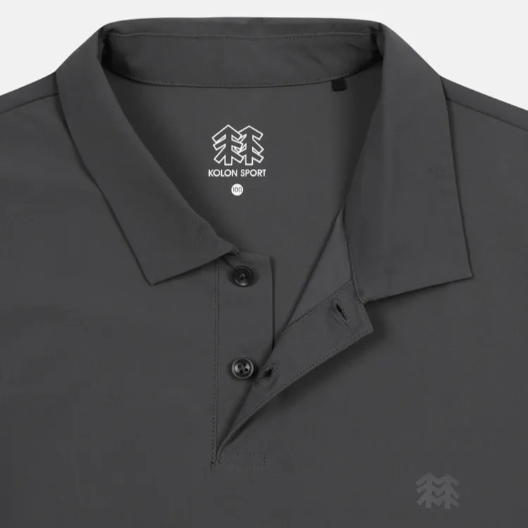 KOLON SPORT Polo Shirts Men Charcoal-2