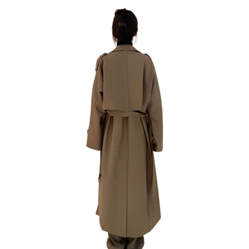 SUPERSCAPE Trench Coats Women's Khaki