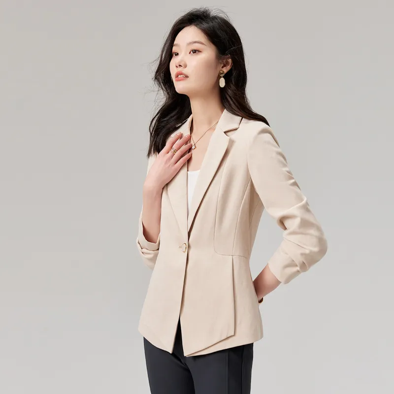 Mylan SS24 Business Suit Women's Apricot-3
