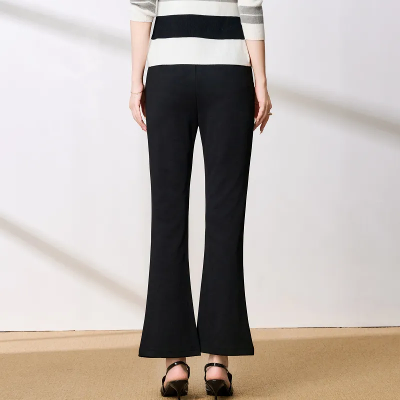 FENHONGMALI Casual Pants Women's Black-2