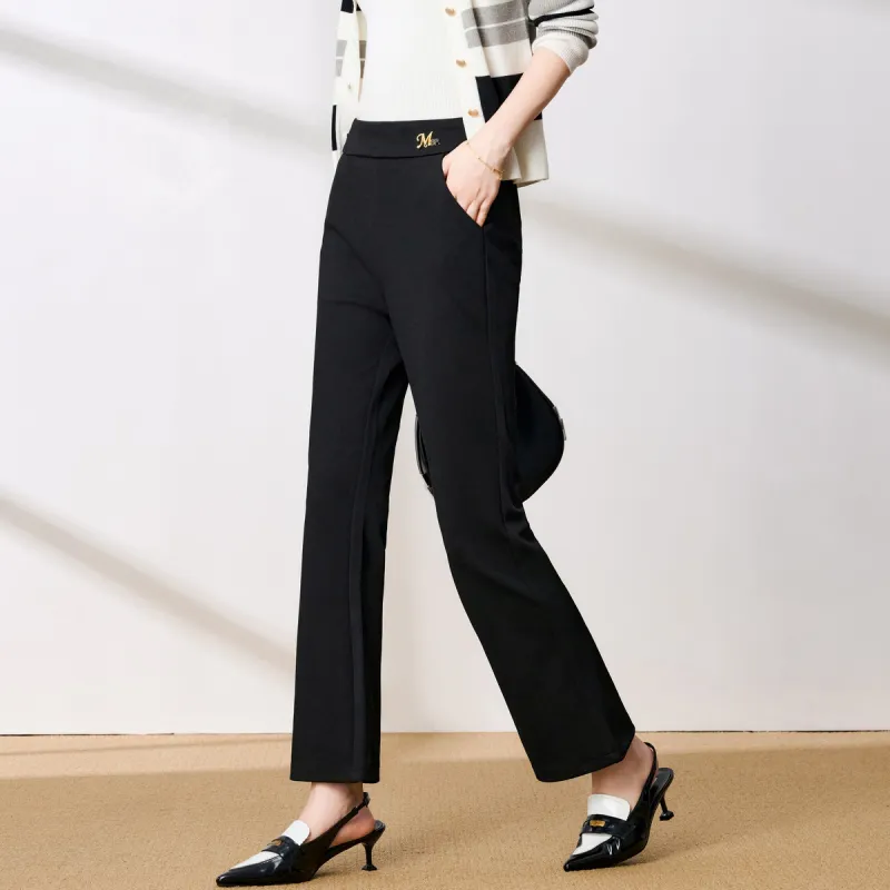 FENHONGMALI Casual Pants Women's Black-3
