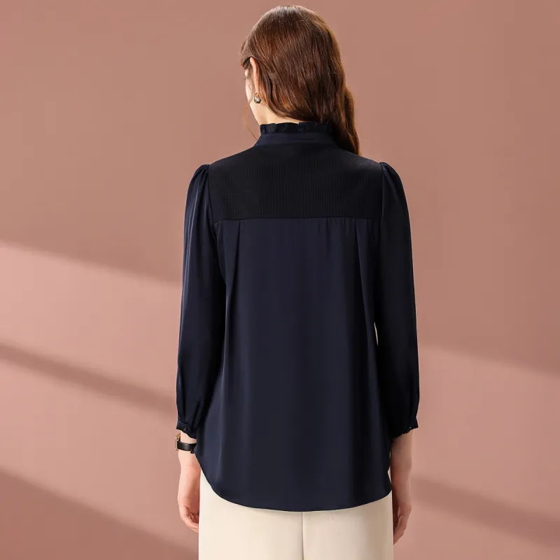 FENHONGMALI Shirts Women's Blue-1