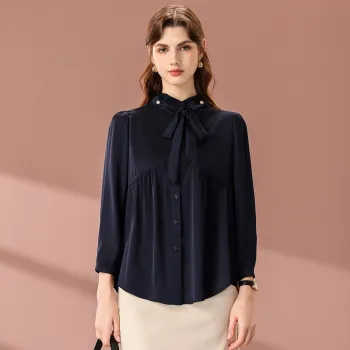 FENHONGMALI Shirts Women's Blue