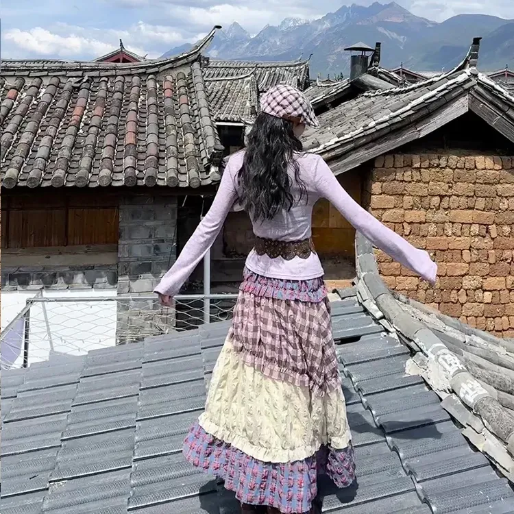 Mu Xiao Xin Casual Long Skirt Women's-4