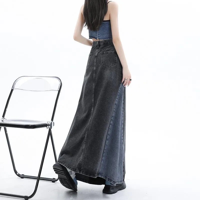 Spicy Gals Denim Long Skirts Women's-3