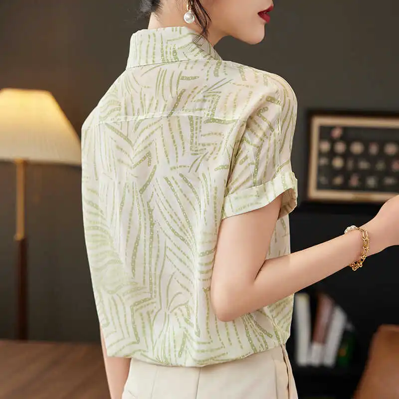 To The West Shirt Women's Green Multicolor-3
