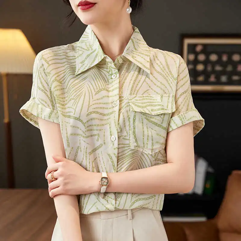 To The West Shirt Women's Green Multicolor-2