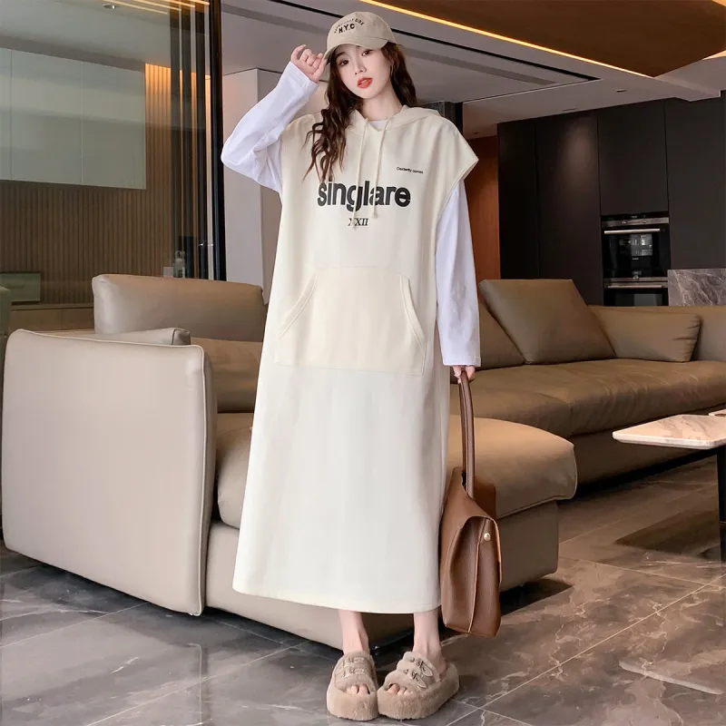 Tonlion Sleeveless Dress Women's Milk White-2