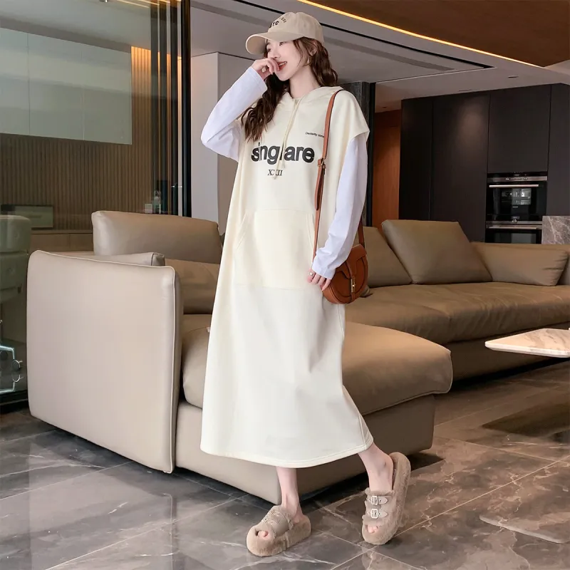 Tonlion Sleeveless Dress Women's Milk White-1