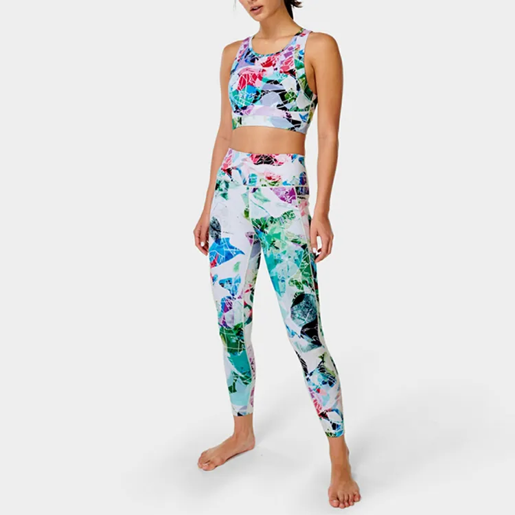 Sweaty Betty Super Sculpt Collection Sports Underwear Women's Green Earth Day Print-1