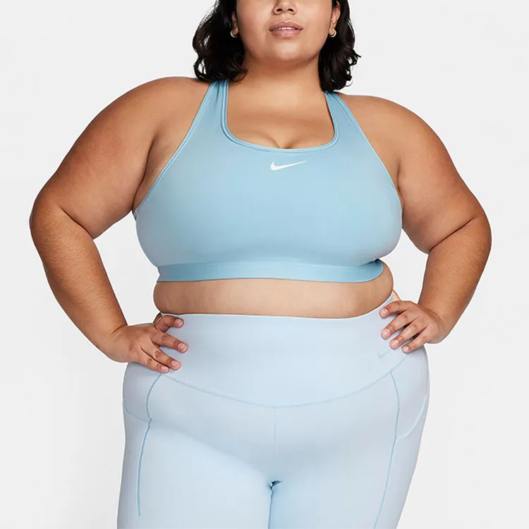 Nike Swoosh Medium Support Sports Underwear Women's Light Armory Blue-2