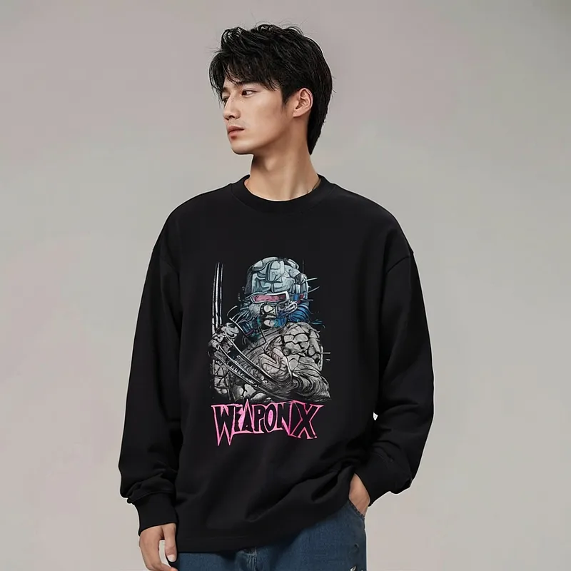 XVESSEL X MARVEL/Marvel Co branded Series Sweatshirts Unisex Black-2