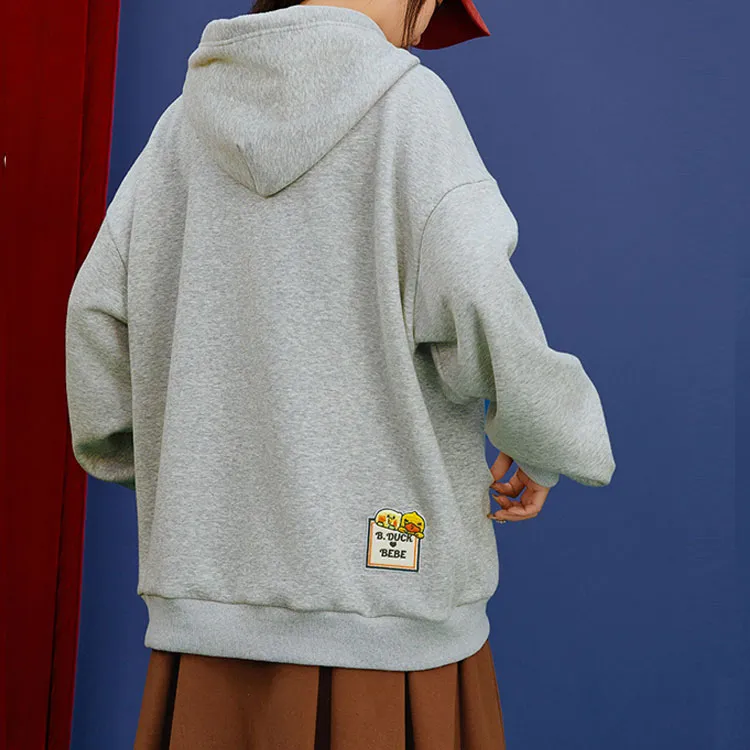 B.Duck x Bebe Sweatshirt Women's Light Gray-1