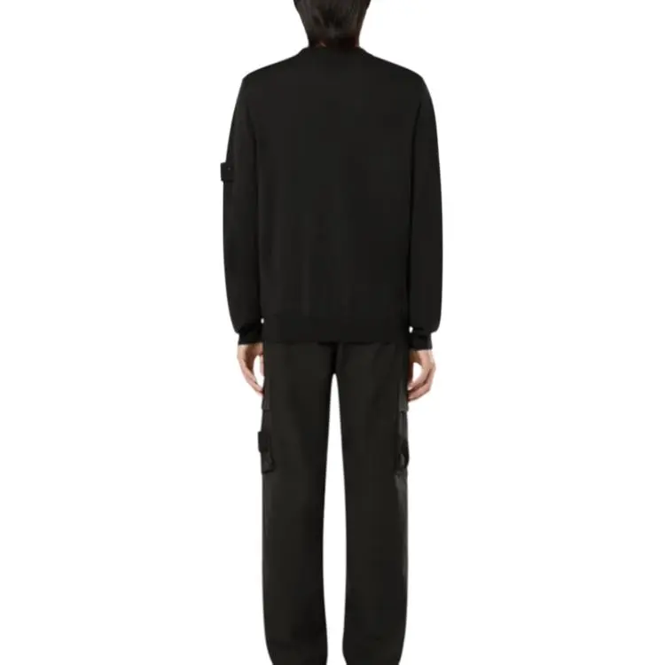 STONE ISLAND Logo Patch Crewneck Jumper-3
