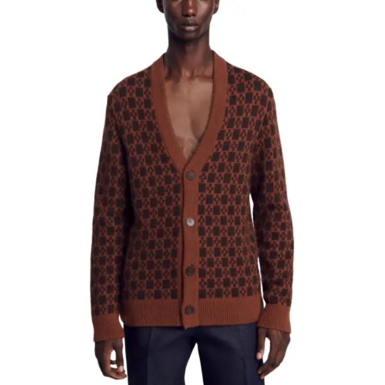 Sandro Knitwear Men Burgundy-3