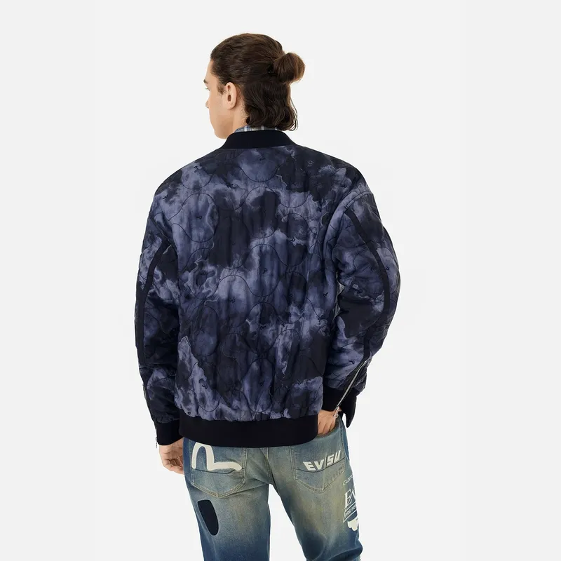 EVISU Coat Men's Black All Over Print-2