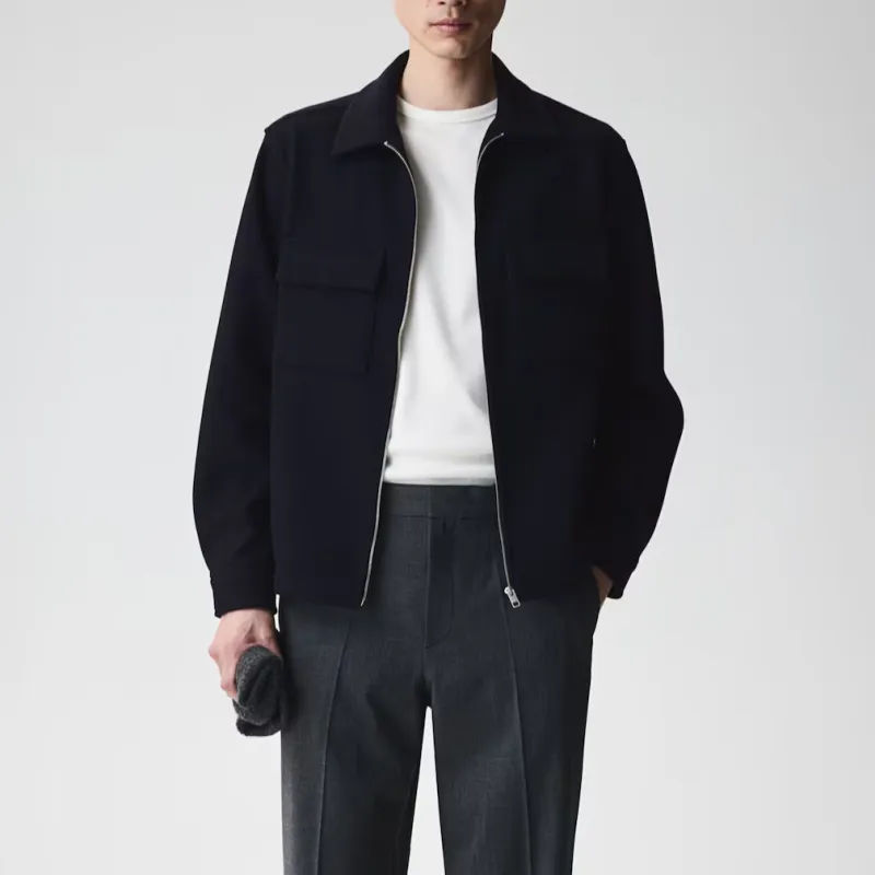 H&M Jackets & Coats Men's Marine Blue-1