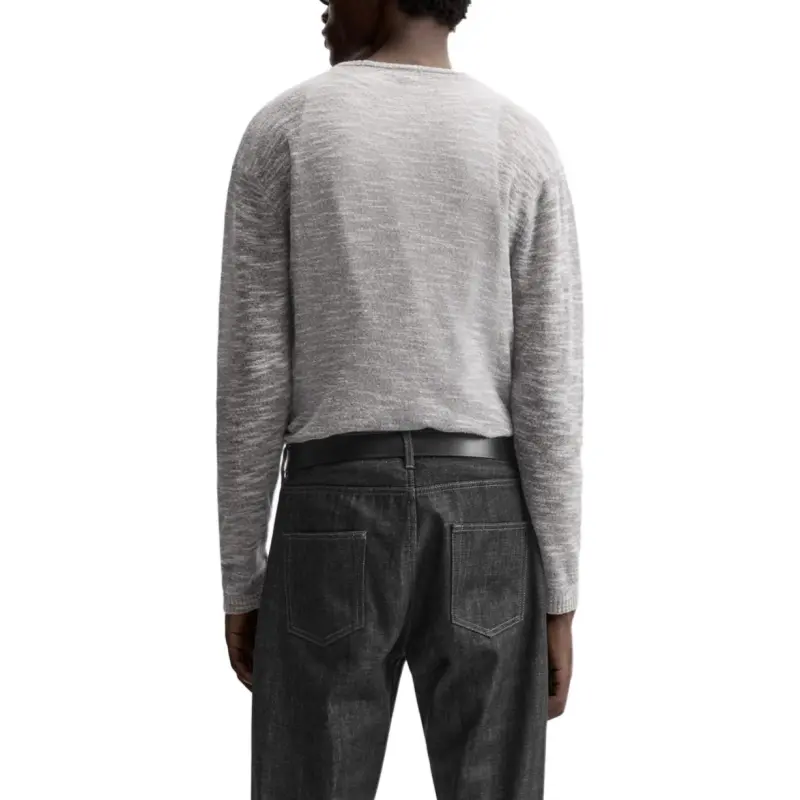 ZARA Sweater Men's 1Zebra Print Gray-3