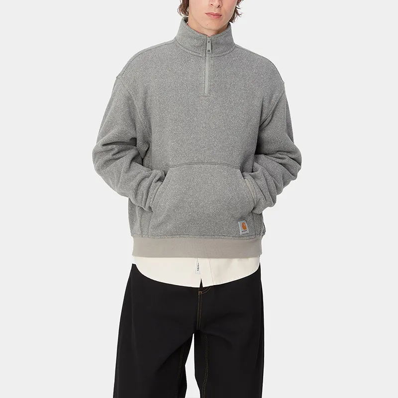 Carhartt WIP FW24 Luther Half Zip Sweat Sweatshirt Men's Gray-3