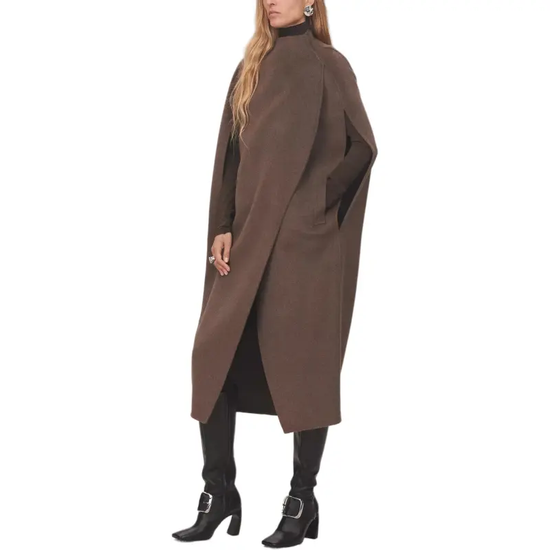 ZARA Coats Women's Green Mud Gray-3