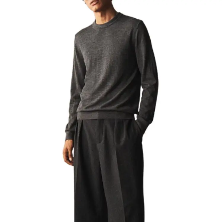 H&M Sweaters Men Dark Gray-1