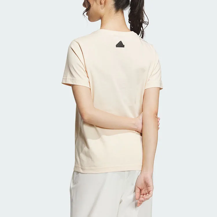 Adidas T Shirt Women's Sandy Brown-2