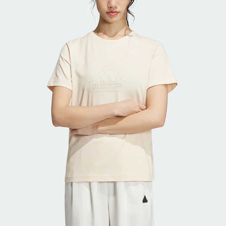 Adidas T Shirt Women's Sandy Brown-1