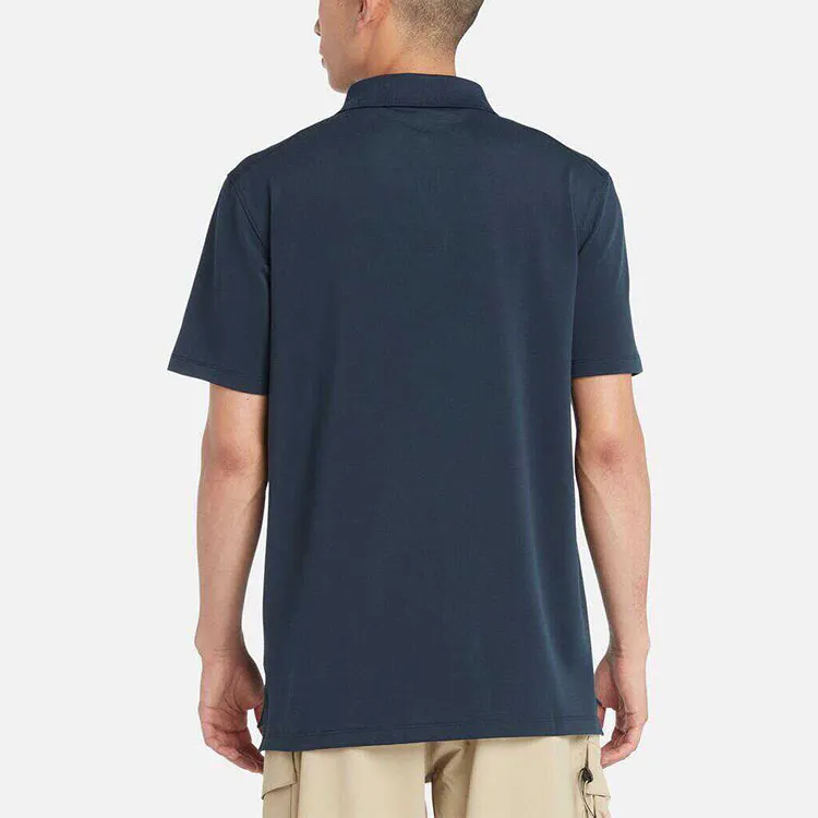 Timberland Polo Shirt Men's Blue-2