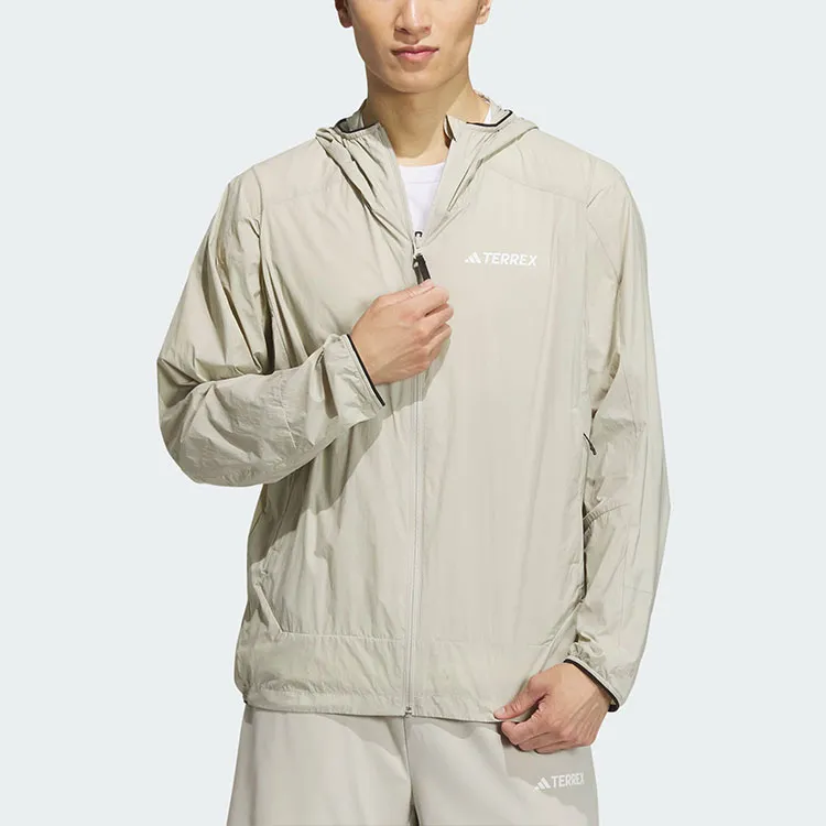 Adidas Windproof Sun Protection Clothing Men's Light Gray-2