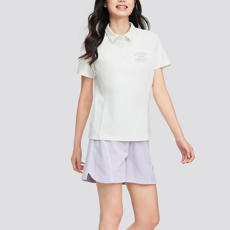 Skechers Polo Shirt Women's Marshmallow White-1