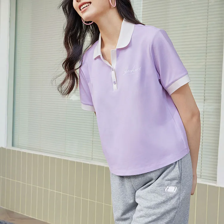 Skechers Polo Shirt Women's Orchid Purple-2