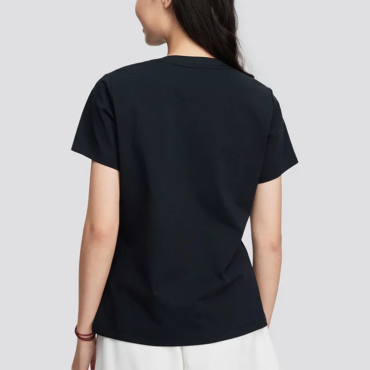 Skechers Regular T Shirt Women's Carbon Black-4