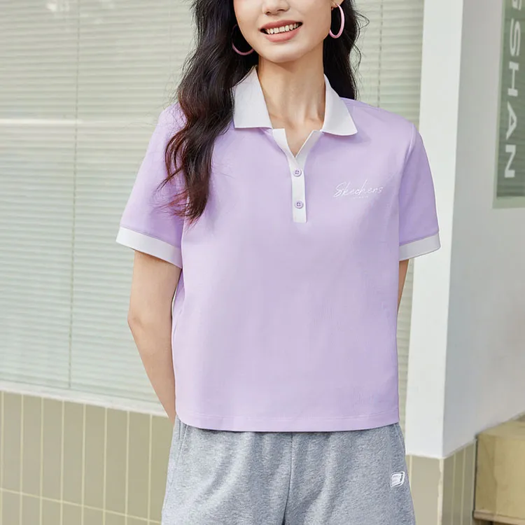 Skechers Polo Shirt Women's Orchid Purple-1