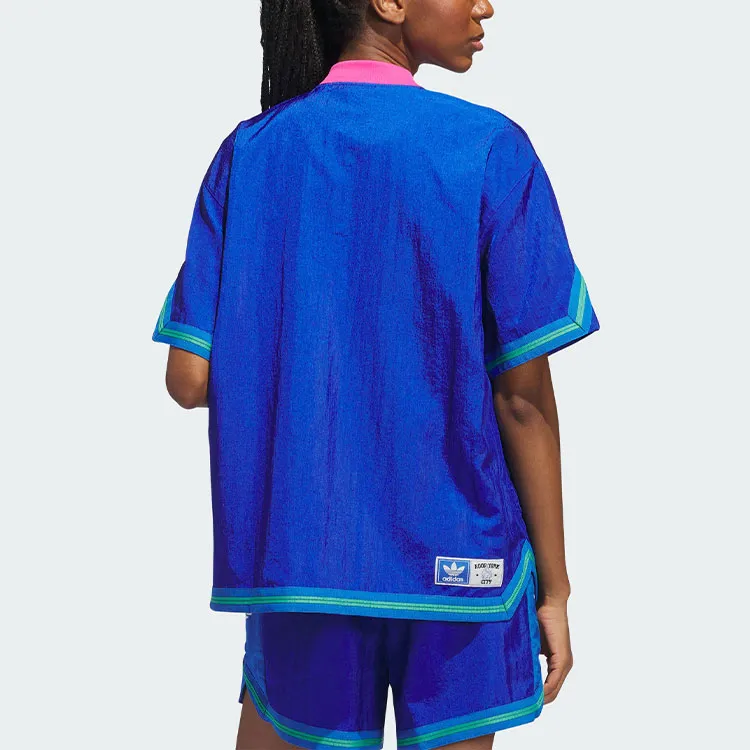 Adidas Originals HOOP YORK CITY WARM UP TOP Basketball Jersey Unisex Blue-1