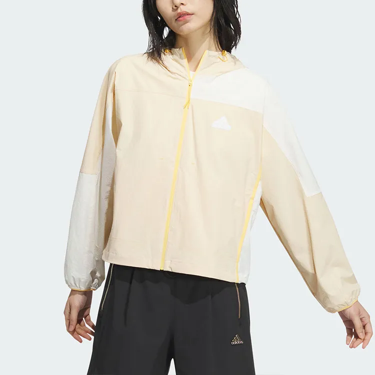 Adidas LIGHTWEIGHT COLOURBLOCK JACKET Jackets Coats Women's Sandy Brown-3